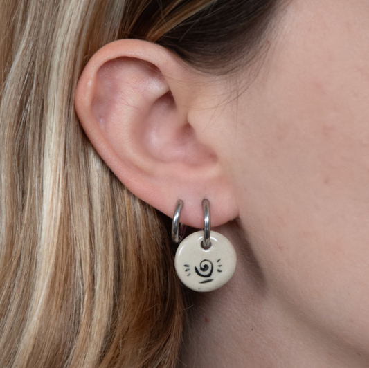 Boucles d'oreille - Ronde - Spirale