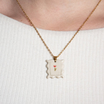 [Précommande] Collier - Timbre - Tulipe couleur