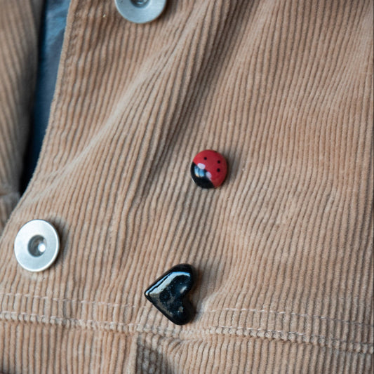 Pin's - Coccinelle en céramique